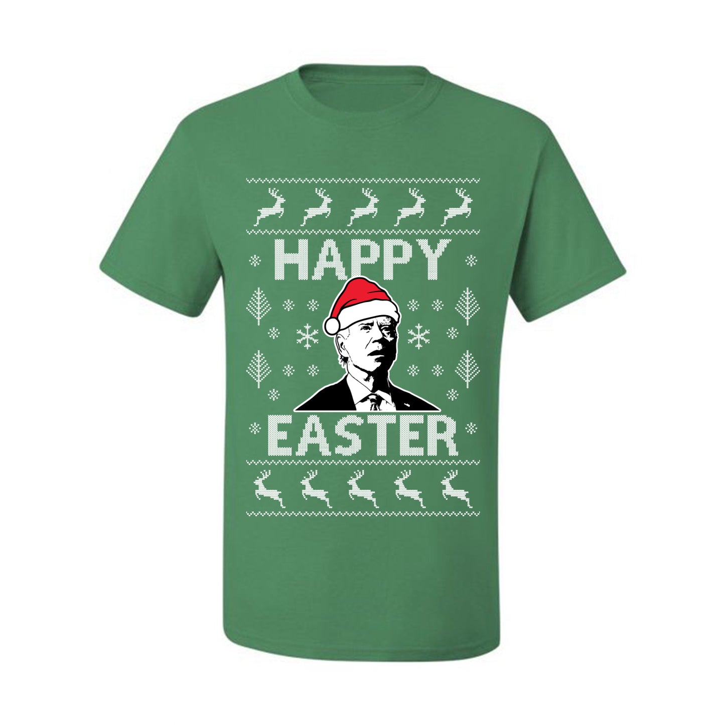 Ugly Xmas Tshirt , Biden Happy Easter Ugly Christmas Tshirt Men's Graphic T-Shirt Ugly Christmas  Men's T-Shirt
