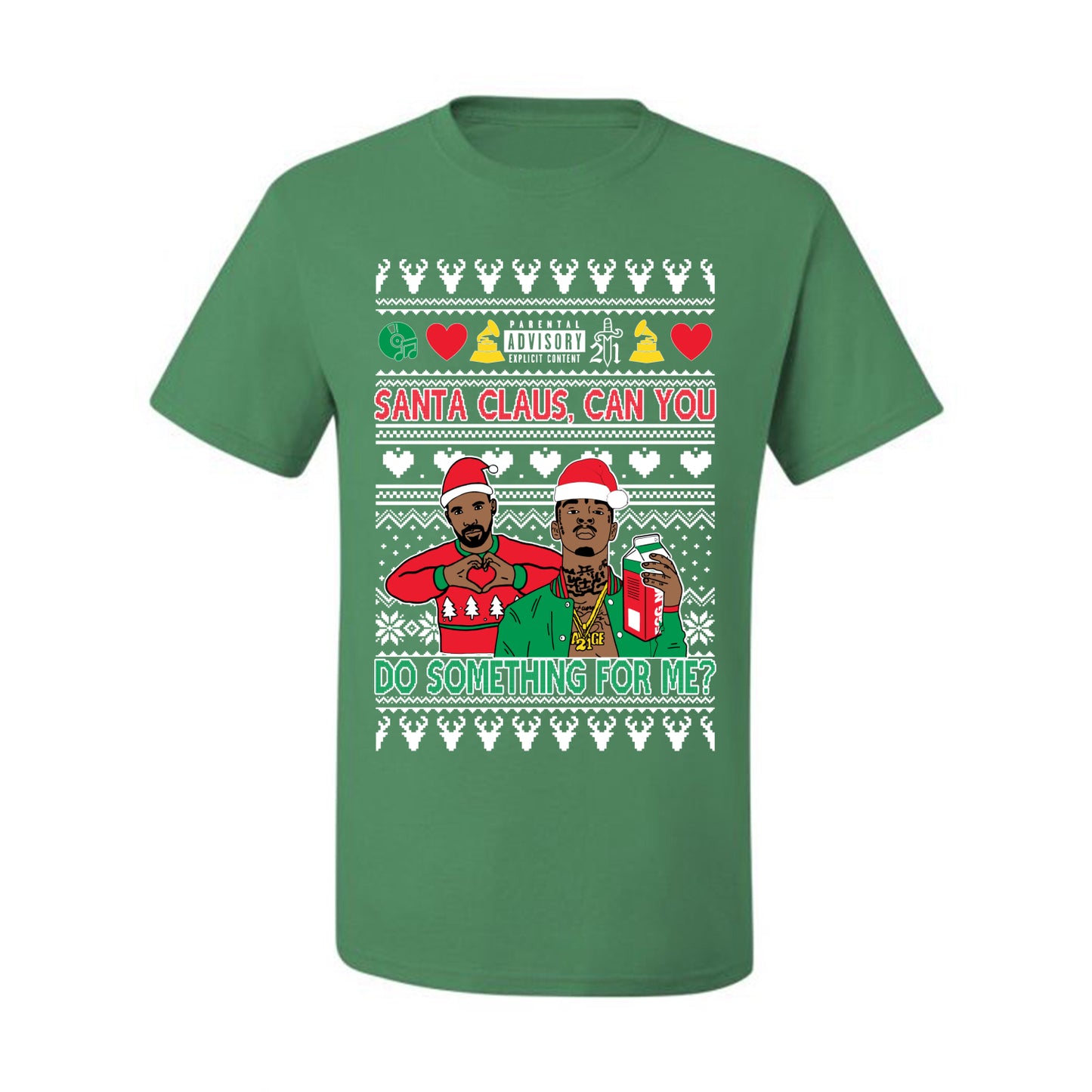 Santa Claus, Can You Do Something For Me? ,Christmas Gifts, Funny Xmas Gift Idea, Ugly Christmas Sweater Men's T-Shirt