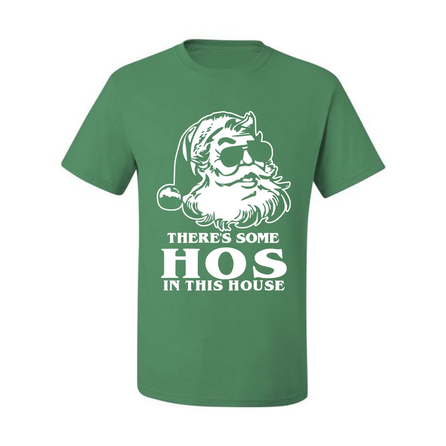 There's Some Hos In This House Ugly Christmas Tshirt Men's Graphic T-Shirt Ugly Christmas  Men's T-Shirt