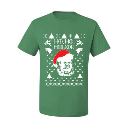 GoT Ugly Xmas  Tshirt, "Ho Ho Hodor" Ugly Christmas Tshirt Men's Graphic T-Shirt Ugly Christmas  Men's T-Shirt
