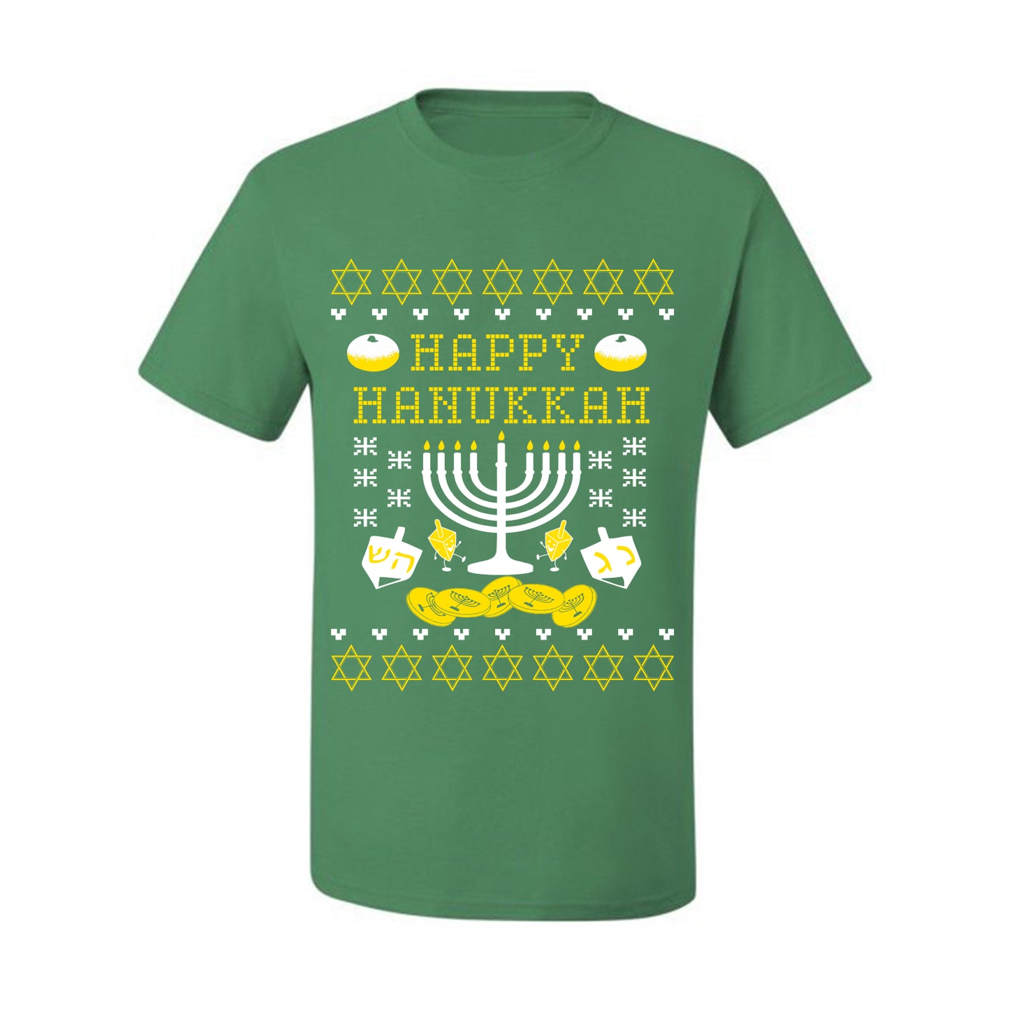 Men's Graphic Ugly Xmas Tshirt, T-Shirt, Happy Hanukkah Ugly Christmas Tshirt Men's Graphic T-Shirt Ugly Christmas  Men's T-Shirt