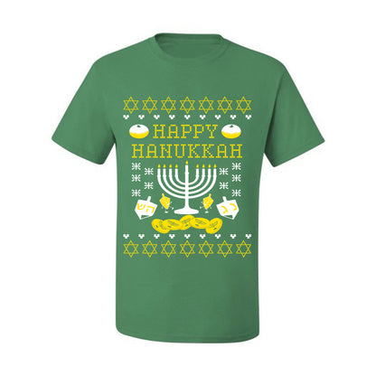 Men's Graphic Ugly Xmas Tshirt, T-Shirt, Happy Hanukkah Ugly Christmas Tshirt Men's Graphic T-Shirt Ugly Christmas  Men's T-Shirt