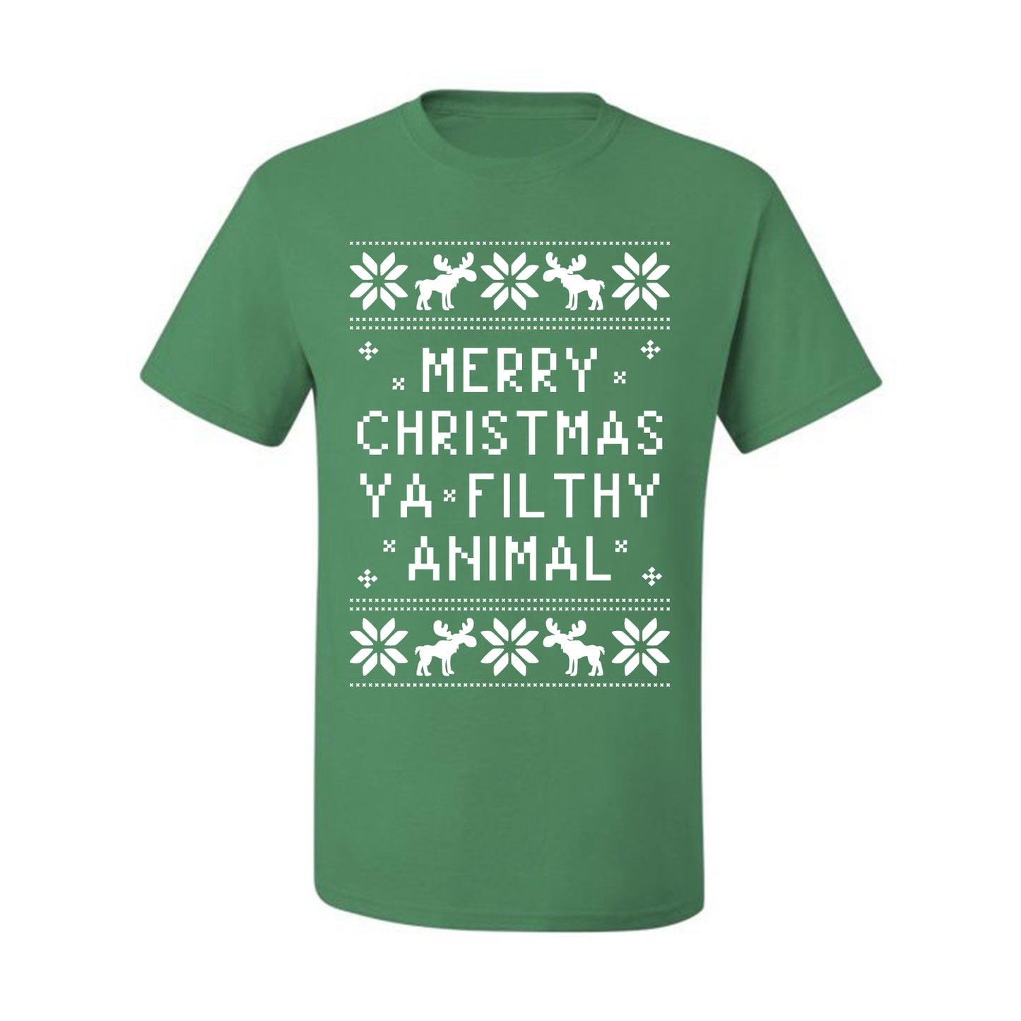 Baby's Ugly Christmas Bodysuit T-shirt Kids Girls Boys Infant Merry Christmas Ya' Filthy Ugly Christmas T-shirt  Ugly Christmas  Men's T-Shirt