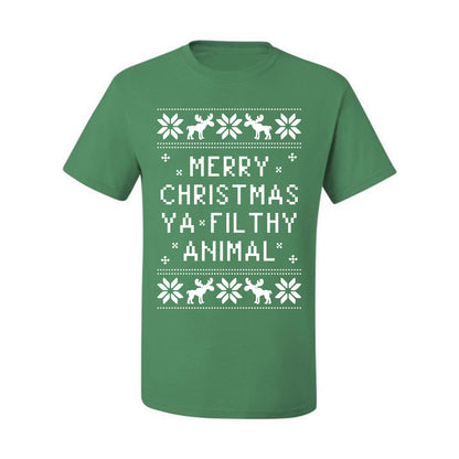 Baby's Ugly Christmas Bodysuit T-shirt Kids Girls Boys Infant Merry Christmas Ya' Filthy Ugly Christmas T-shirt  Ugly Christmas  Men's T-Shirt