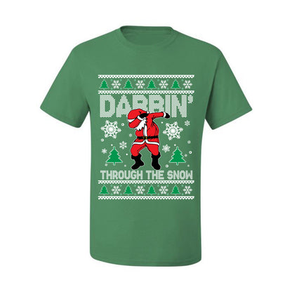 Ugly Holiday  Tshirt , Dabbing Through The Snow, Wild Bobby Ugly Christmas Tshirt Men's Graphic T-Shirt Ugly Christmas  Men's T-Shirt