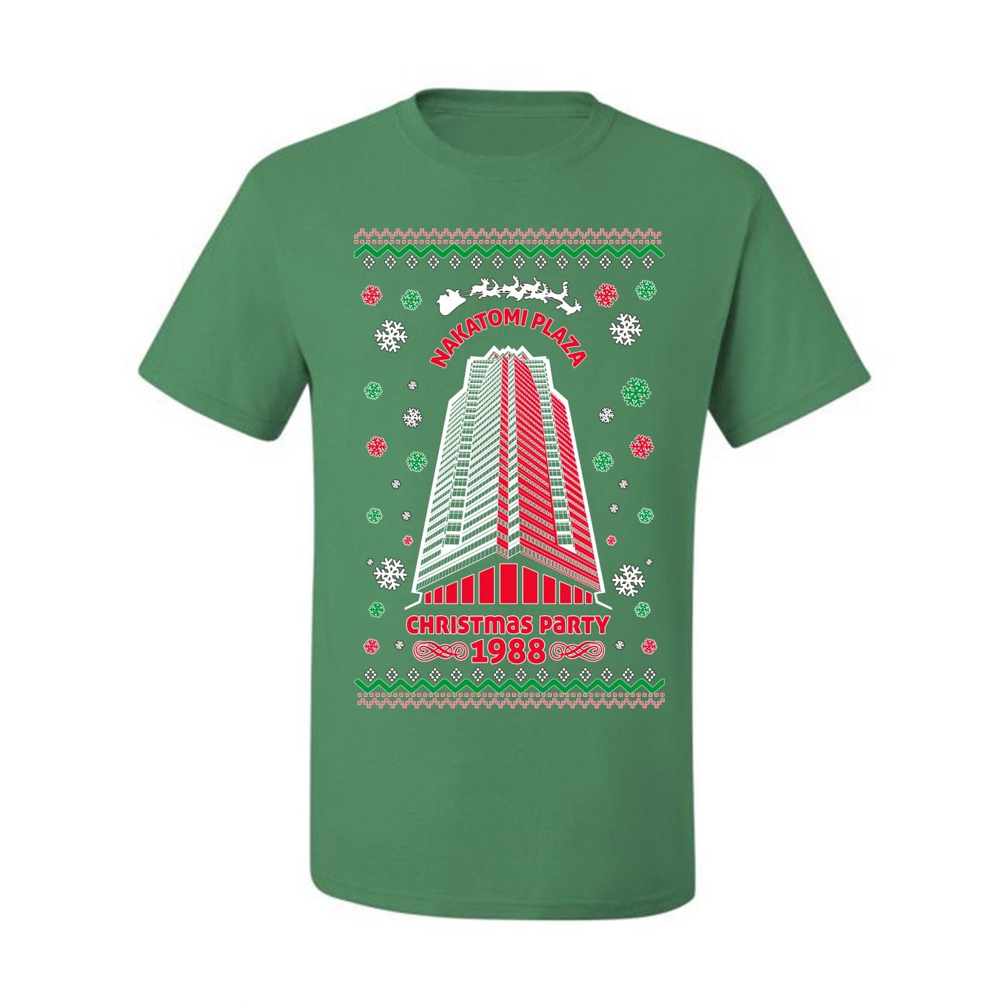 Ugly  Christmas T-shirt 1988 Nakatomi Plaza Christmas Party Ugly Christmas T-shirt  Ugly Christmas  Men's T-Shirt