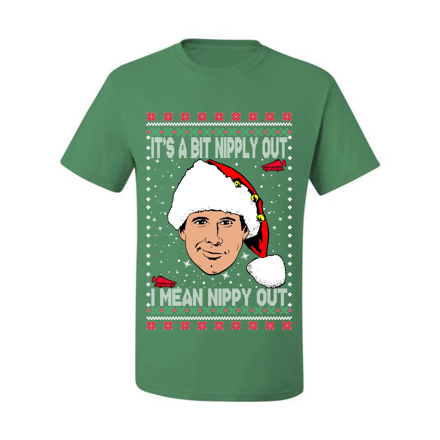 Clark G It's A Bit Nipply Out, Christmas Gifts, Funny Xmas Gift Idea, Ugly Christmas Sweater Men's T-Shirt