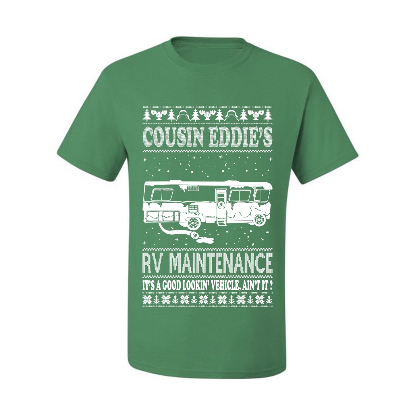 Men's Ugly Holiday Xmas T-shirt  Shirt Cousin Eddie's RV Maintenance Family Vacation Ugly Christmas T-shirt  Ugly Christmas  Men's T-Shirt