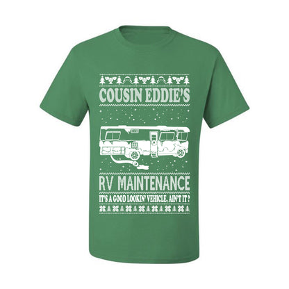 Men's Ugly Holiday Xmas T-shirt  Shirt Cousin Eddie's RV Maintenance Family Vacation Ugly Christmas T-shirt  Ugly Christmas  Men's T-Shirt