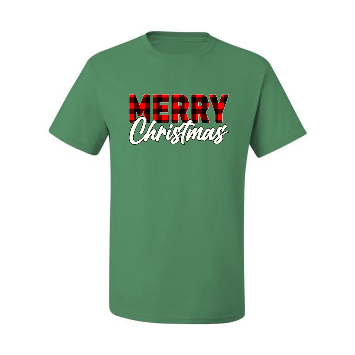Men's Christmas Graphic TShirt, Plaid, Merry Christmas Buffalo  Ugly Christmas Tshirt Men's Graphic T-Shirt Ugly Christmas  Men's T-Shirt