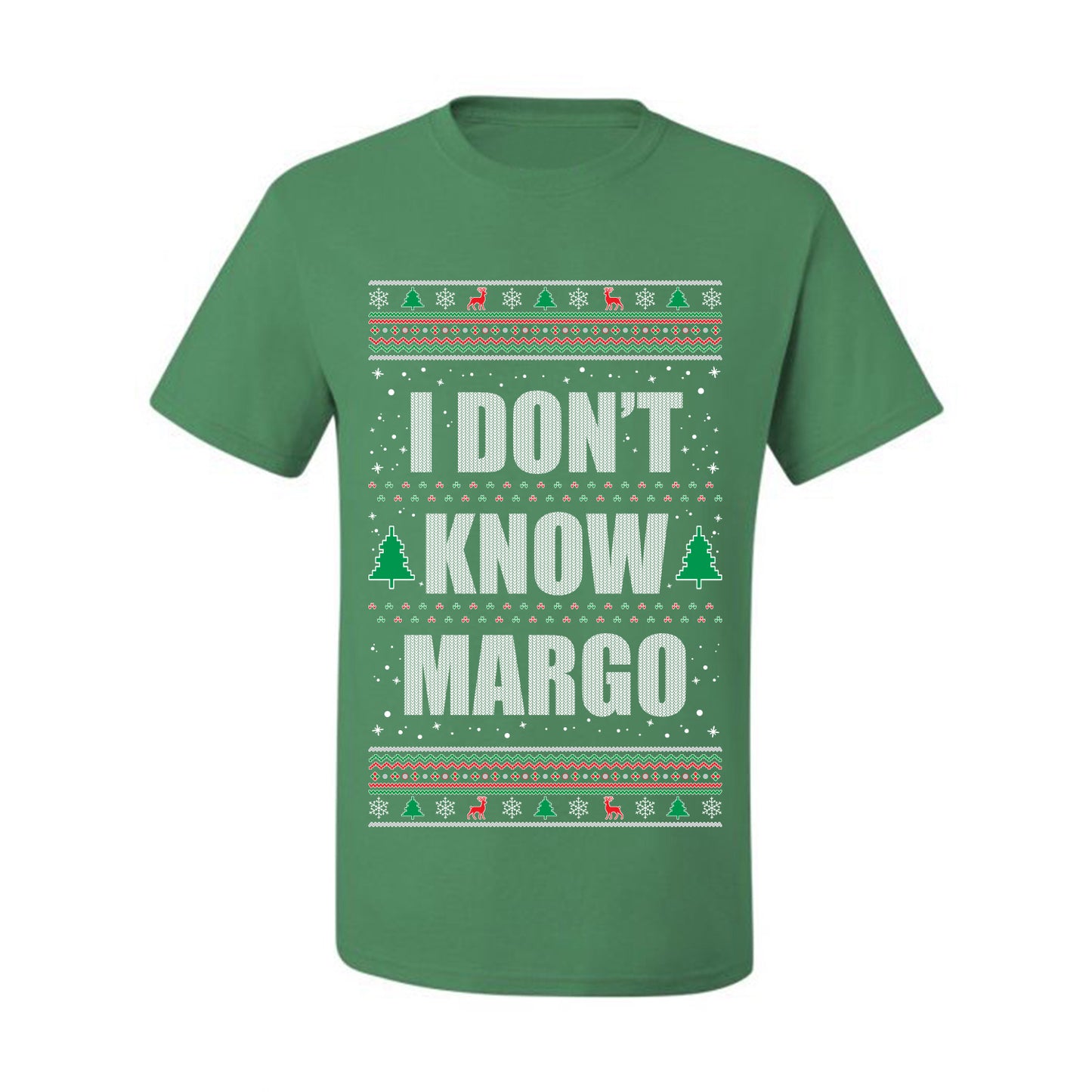 Ugly Christmas Tshirt  , "I Don't Know Margo", Wild Bobby Ugly Christmas Tshirt Men's Graphic T-Shirt Ugly Christmas  Men's T-Shirt