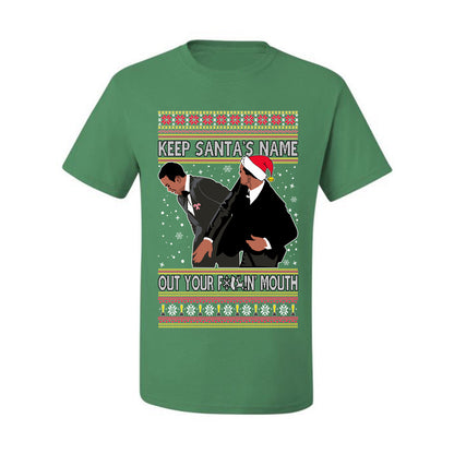 Ugly Christmas Holiday  T-shirt Don’t Say Santa's Name Ugly Christmas T-shirt  Ugly Christmas  Men's T-Shirt