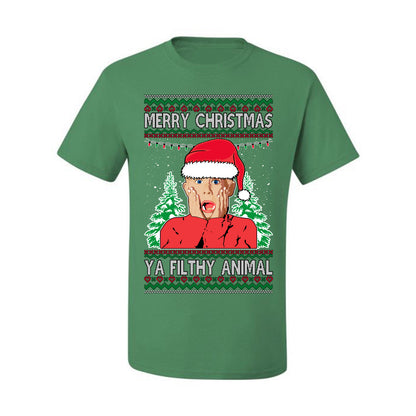 Ugly  T-shirt Merry Christmas Home Alone Kid Ugly Christmas T-shirt  Ugly Christmas  Men's T-Shirt