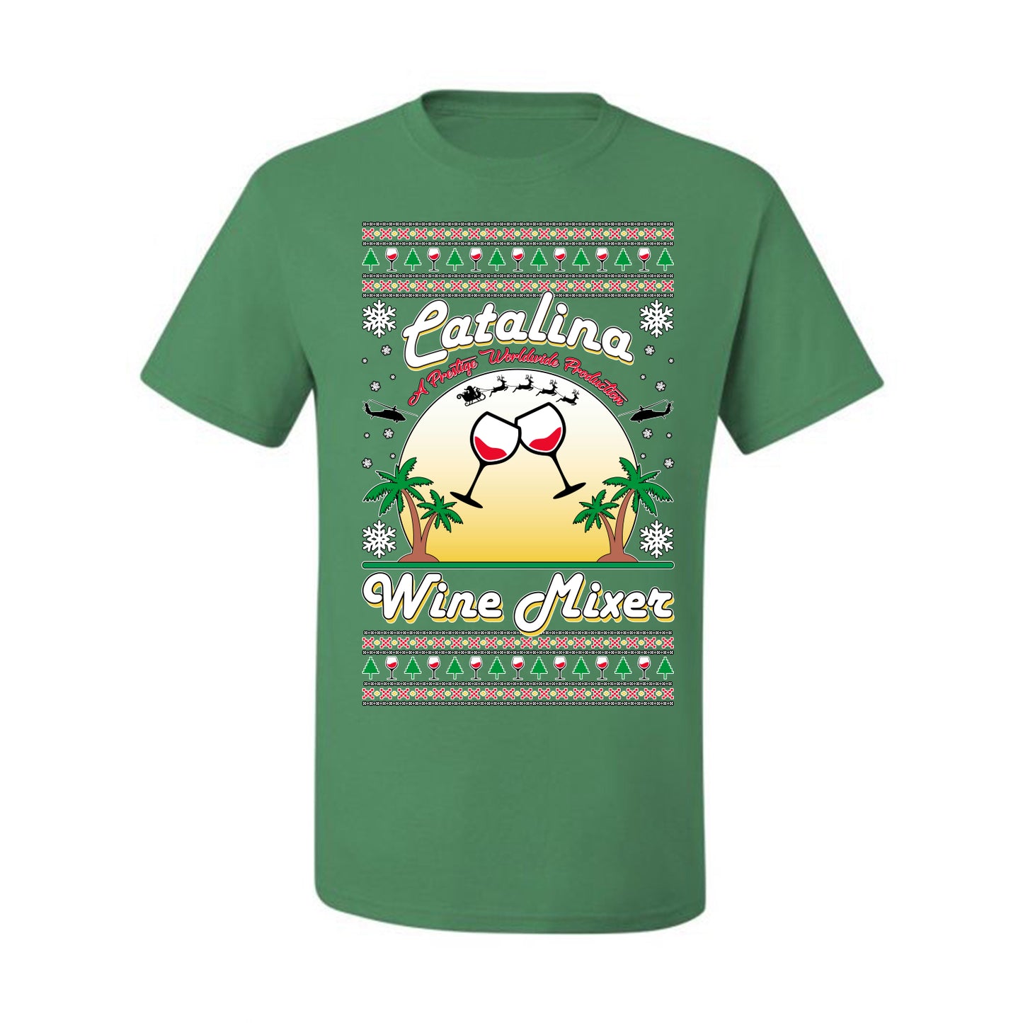 Men's Graphic T-Shirt Ugly Xmas Tshirt, Catalina Wine Mixer Boats and Hoes Step Brothers, Ugly Christmas Tshirt Men's Graphic T-Shirt Ugly Christmas  Men's T-Shirt