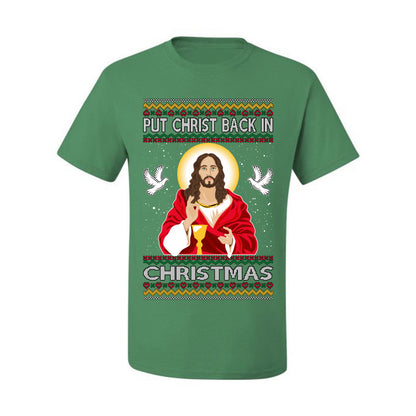 Put Christ Back In Christmas , Merry Christmas Tee, Ugly Christmas,  Sweater Men's T-Shirt