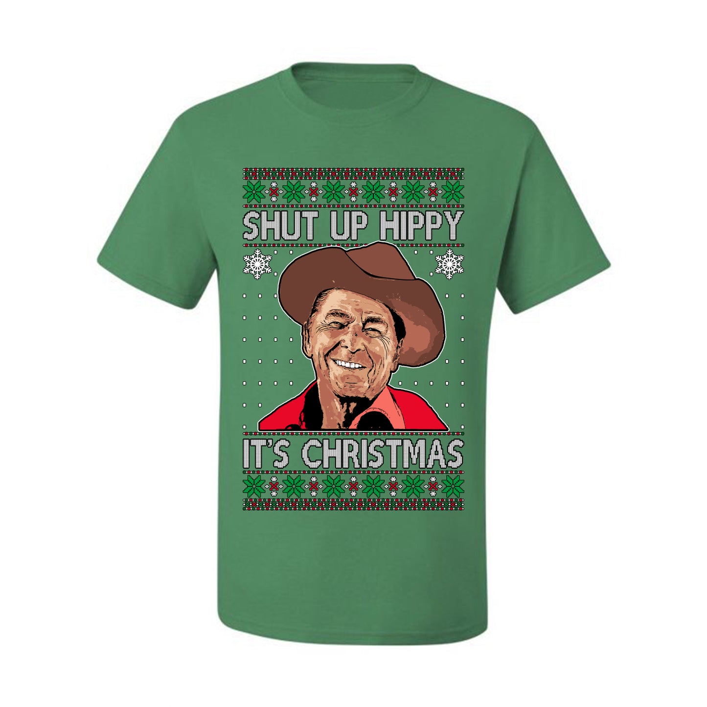 Shut Up Hippy It's Christmas , Merry Christmas Tee, Ugly Christmas,  Sweater Men's T-Shirt