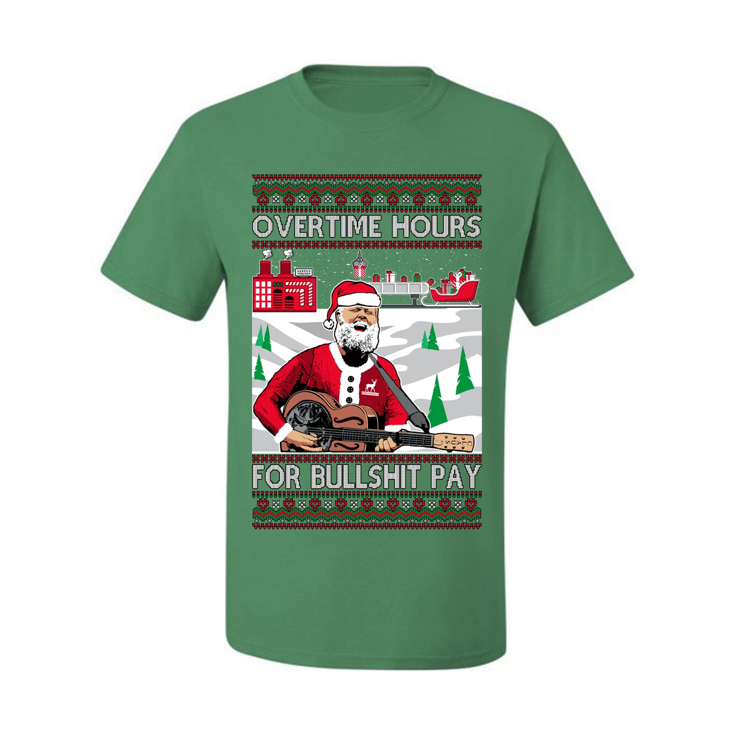 Overtime Hours Rich Men North of Richmond, Christmas Gifts, Funny Xmas Gift Idea, Ugly Christmas Sweater Men's T-Shirt