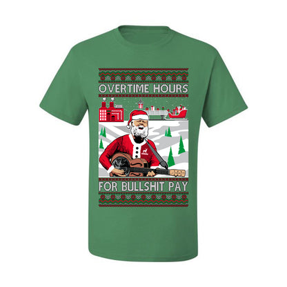 Overtime Hours Rich Men North of Richmond, Christmas Gifts, Funny Xmas Gift Idea, Ugly Christmas Sweater Men's T-Shirt