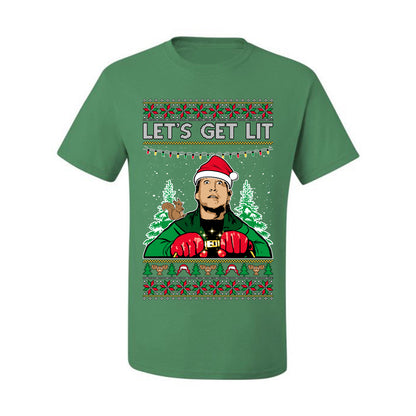 Let's Get Lit Clark Vacation Movie Parody Ugly Christmas Sweater, Christmas Gifts, Funny Xmas Gift Idea, Men's T-Shirt