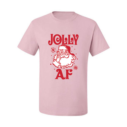 Christmas Santa Jolly AF Ugly Christmas Tshirt Men's Graphic T-Shirt Ugly Christmas  Men's T-Shirt
