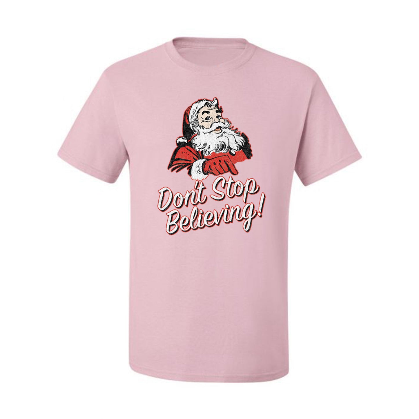 Men's Graphic Christmas T-Shirt Santa Dont Stop Believing  Ugly Christmas T-shirt  Ugly Christmas  Men's T-Shirt