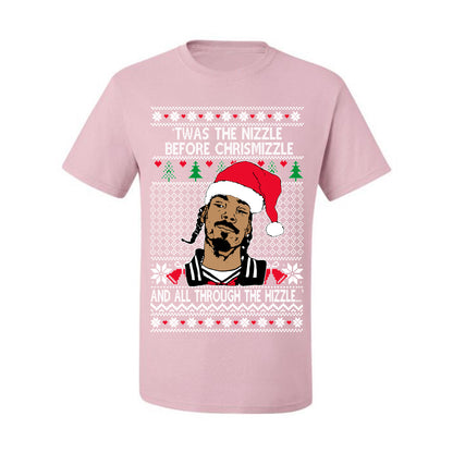 Twas The Nizzle Before Chrismizzle And All Through The Wizzle White, Christmas Gifts, Funny Xmas Gift Idea, Ugly Christmas Sweater Men's T-Shirt