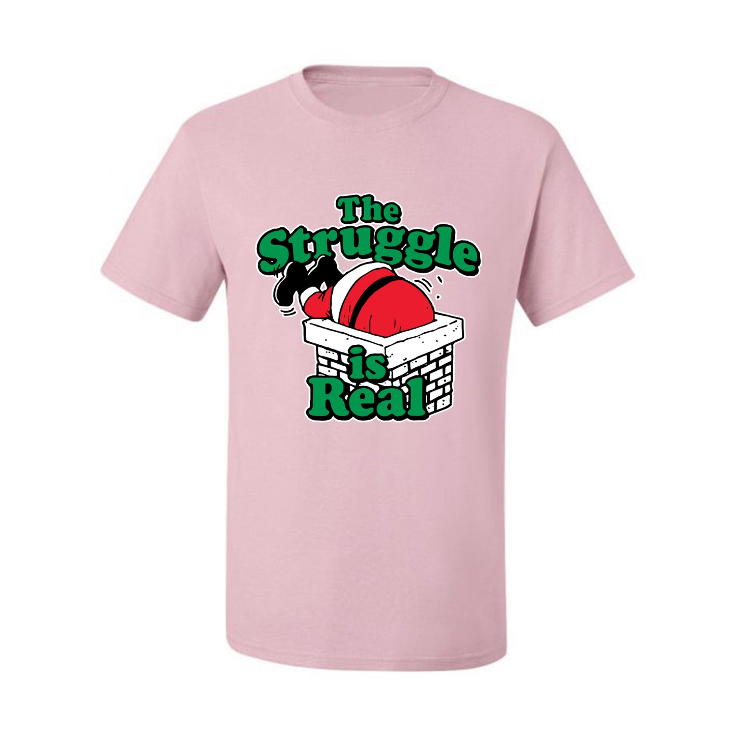 Women's Ugly Christmas Tshirt  Scoop Top, "The Struggle is Real" Ugly Christmas Tshirt Men's Graphic T-Shirt Ugly Christmas  Men's T-Shirt