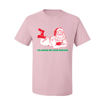 Christmas  "Sexy Santa Im Laying on your Present" Ugly Christmas Tshirt Men's Graphic T-Shirt Ugly Christmas  Men's T-Shirt