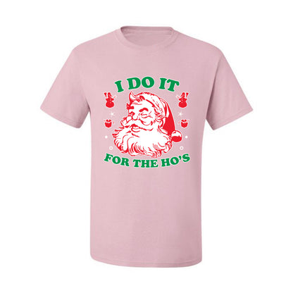 Men's Ugly T-shirt for Christmas  Shirt "I Do it for the Hos" Ugly Christmas T-shirt  Ugly Christmas  Men's T-Shirt