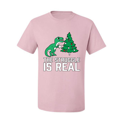 Ugly Christmas Tshirt, The Struggle is Real, Christmas T-Rex,  Scoop Top Ugly Christmas Tshirt Men's Graphic T-Shirt Ugly Christmas  Men's T-Shirt