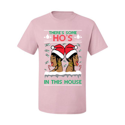 Woman Rapper Ho's In This House, Christmas Gifts, Funny Xmas Gift Idea, Ugly Christmas Sweater Men's T-Shirt