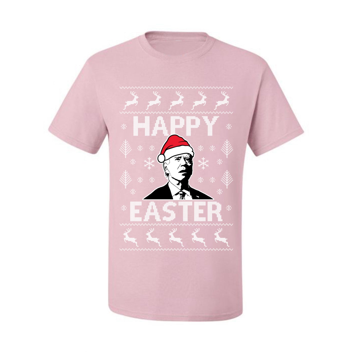 Ugly Xmas Tshirt , Biden Happy Easter Ugly Christmas Tshirt Men's Graphic T-Shirt Ugly Christmas  Men's T-Shirt