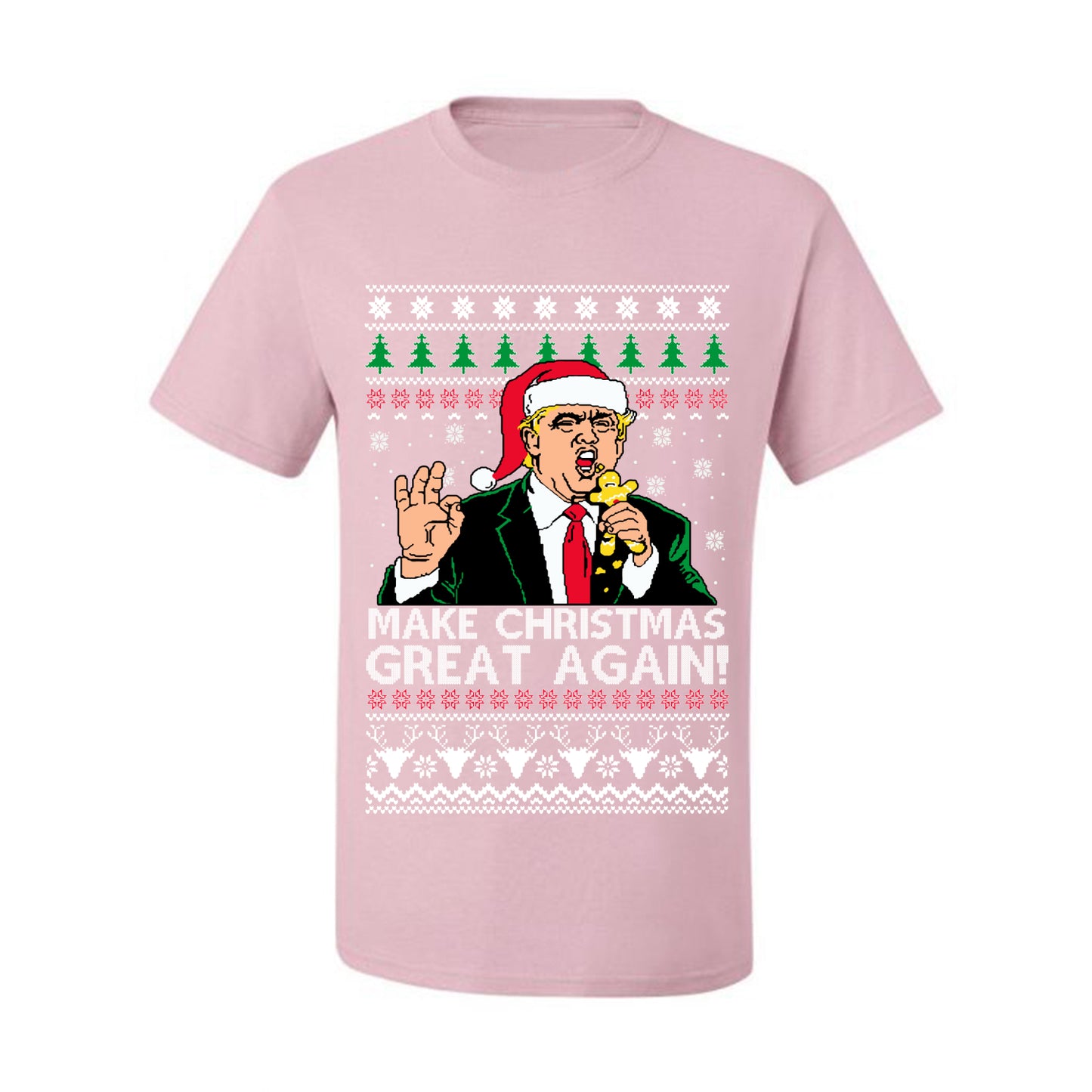 Funny Graphic Meme Ugly  Christmas  Tshirt , Donald Trump, "Make Christmas Great Again" Ugly Christmas Tshirt Men's Graphic T-Shirt Ugly Christmas  Men's T-Shirt