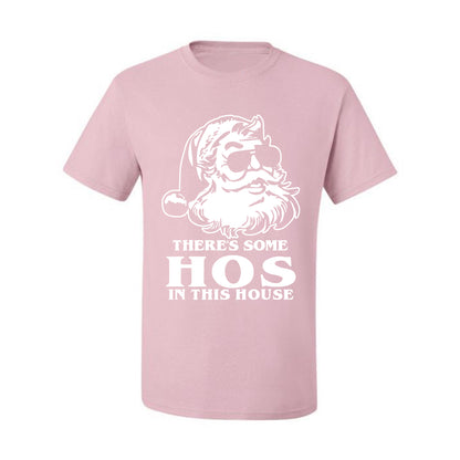 There's Some Hos In This House Ugly Christmas Tshirt Men's Graphic T-Shirt Ugly Christmas  Men's T-Shirt