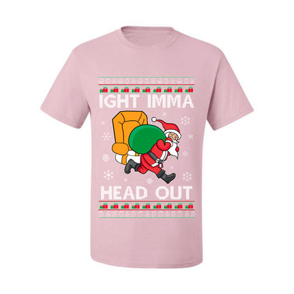 Graphic Funny Meme Ugly Christmas  T-shirt  Ight Imma Head Out, Wild Bobby Ugly Christmas T-shirt  Ugly Christmas  Men's T-Shirt