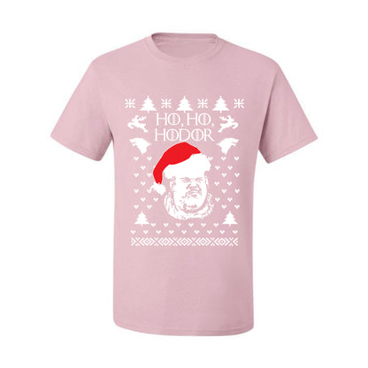 GoT Ugly Xmas  Tshirt, "Ho Ho Hodor" Ugly Christmas Tshirt Men's Graphic T-Shirt Ugly Christmas  Men's T-Shirt