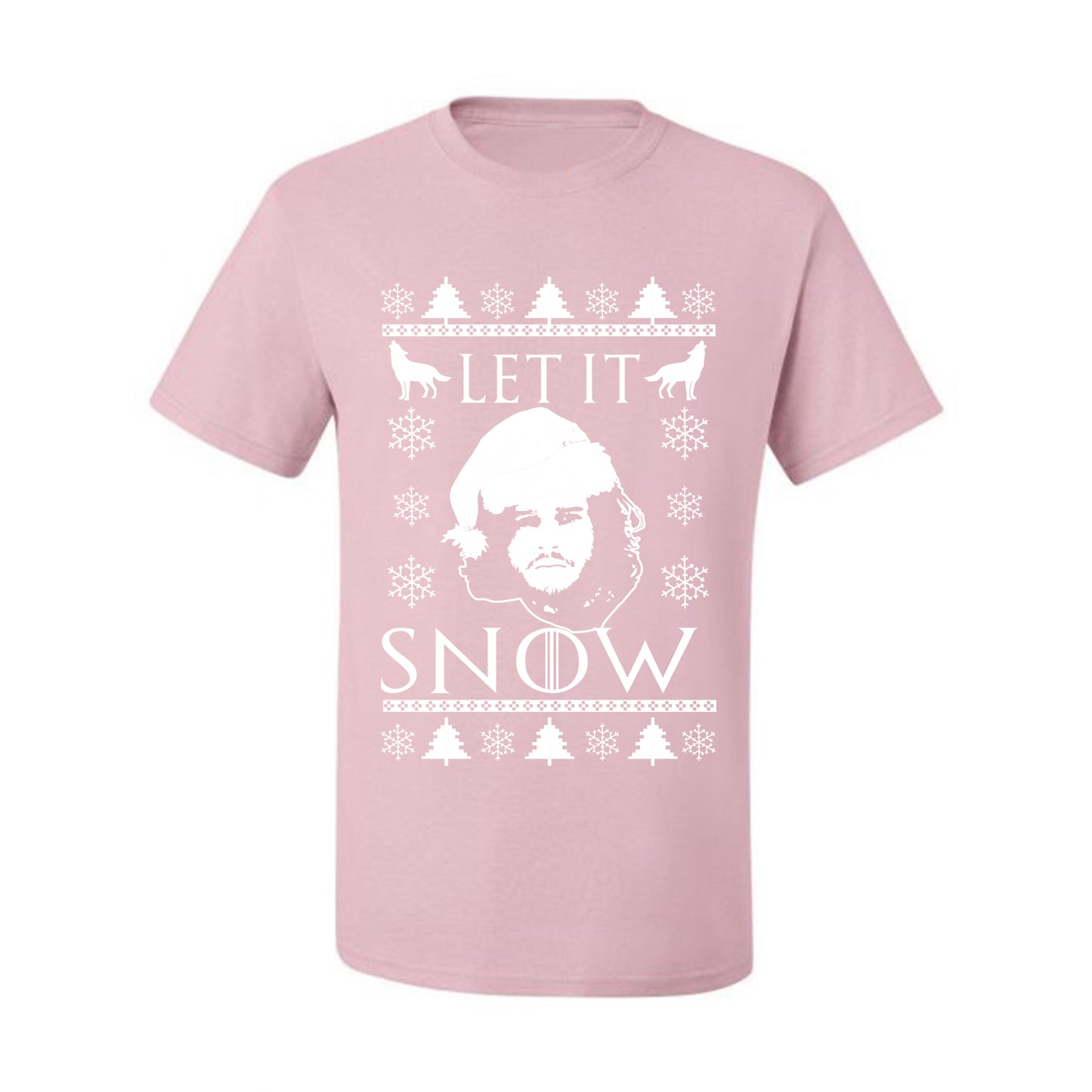 Graphic GoT Ugly Christmas  T-shirt Let It Snow Jon Snow Stark Ugly Christmas T-shirt  Ugly Christmas  Men's T-Shirt