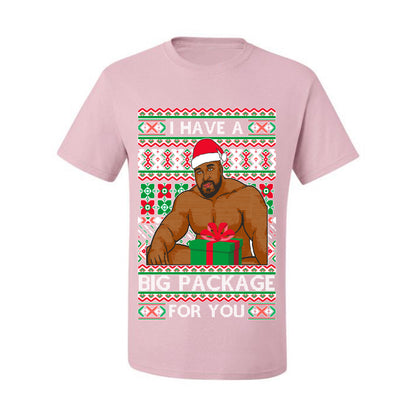 Meme Christmas Ugly T-shirt Barry Wood I have a Big Package Ugly Christmas T-shirt  Ugly Christmas  Men's T-Shirt