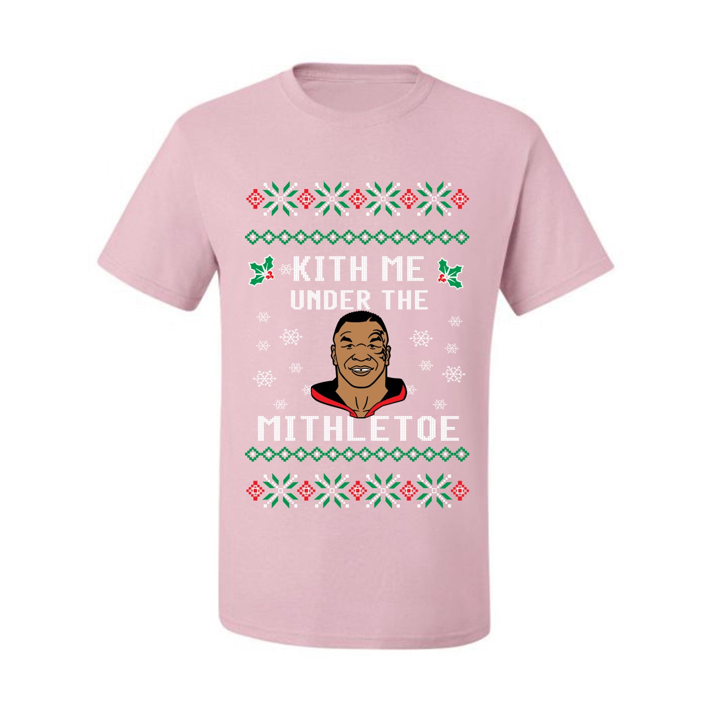 Funny Ugly Christmas Holiday T-shirt Mike Tyson Lisp Ugly Christmas T-shirt  Ugly Christmas  Men's T-Shirt