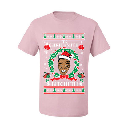 Funny Tyson Lisp Ugly Christmas T-shirt  "It's Chrithmith Bitcheth" Ugly Christmas T-shirt  Ugly Christmas  Men's T-Shirt