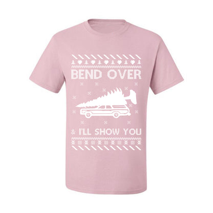Ugly Xmas Tshirt Graphic T-Shirt, "Bend Over and I'll Show You", Wild Bobby  Ugly Christmas Tshirt Men's Graphic T-Shirt Ugly Christmas  Men's T-Shirt