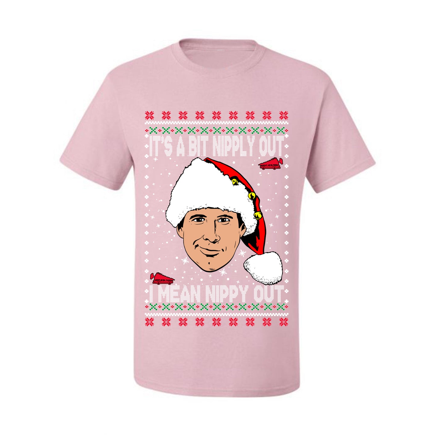 Clark G It's A Bit Nipply Out, Christmas Gifts, Funny Xmas Gift Idea, Ugly Christmas Sweater Men's T-Shirt