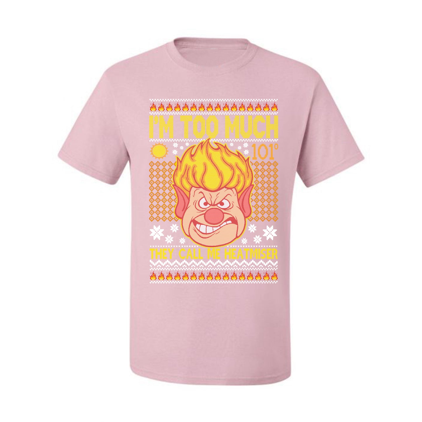 Graphic Ugly Xmas Graphic  T-shirt They Call Me Heatmeiser I'm Too Much Merry  Ugly Christmas T-shirt  Ugly Christmas  Men's T-Shirt