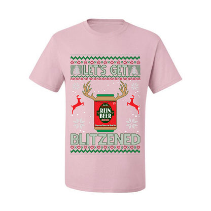 Men's Ugly T-shirt for Christmas Holidays  Shirt Wild Bobby Let's Get Blitzened Rein Beer Ugly Christmas T-shirt  Ugly Christmas  Men's T-Shirt