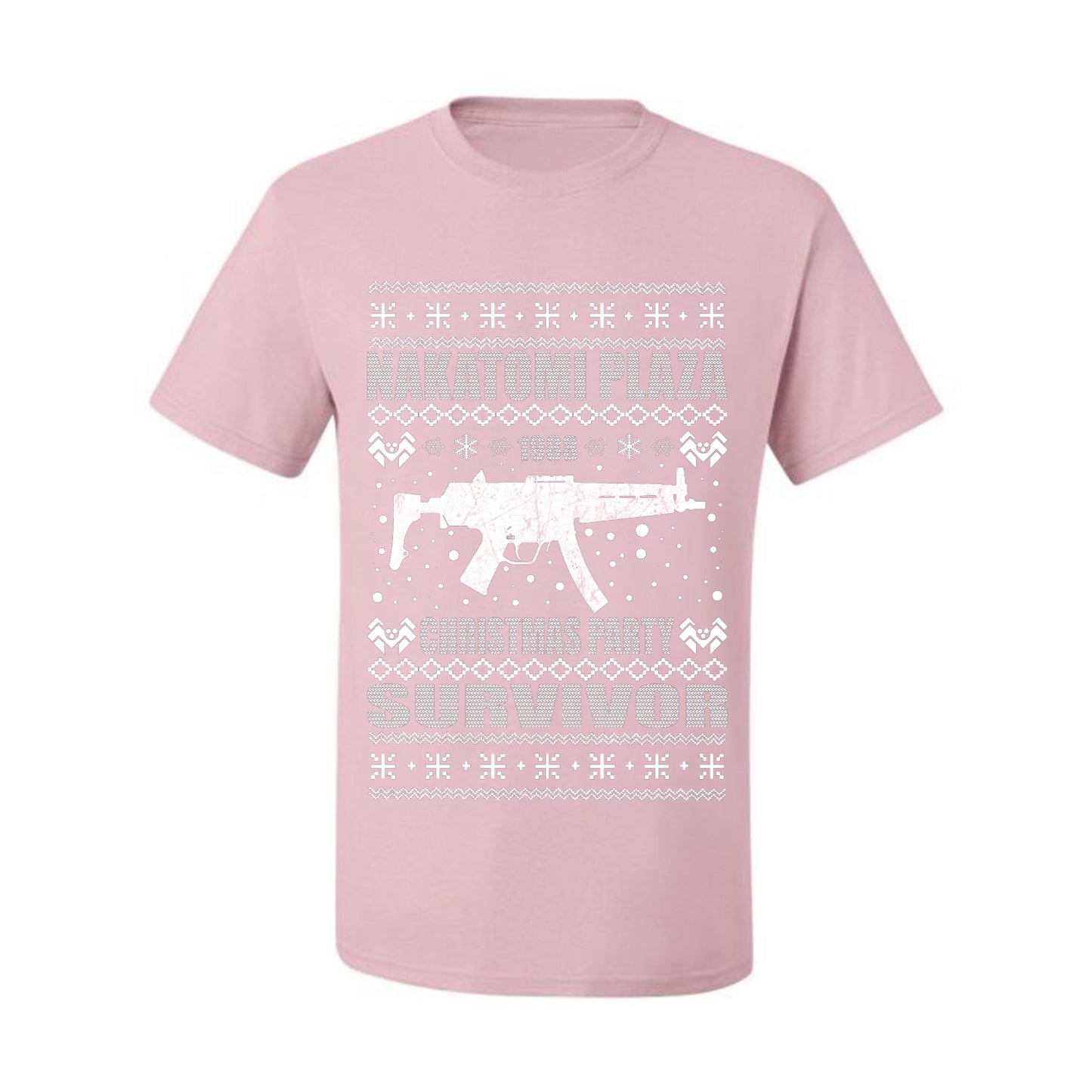 Ugly Xmas  T-shirt Graphic Nakatomi Plaza Christmas Party Survivor 1988 Ugly Christmas T-shirt  Ugly Christmas  Men's T-Shirt