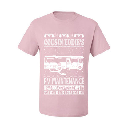Men's Ugly Holiday Xmas T-shirt  Shirt Cousin Eddie's RV Maintenance Family Vacation Ugly Christmas T-shirt  Ugly Christmas  Men's T-Shirt