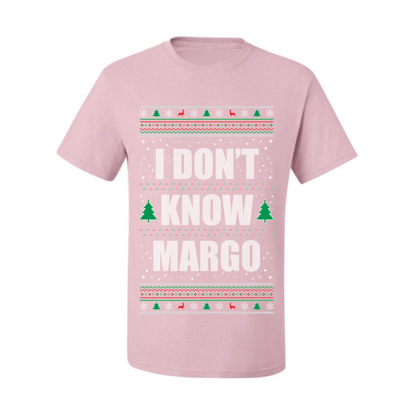 Ugly Christmas Tshirt  , "I Don't Know Margo", Wild Bobby Ugly Christmas Tshirt Men's Graphic T-Shirt Ugly Christmas  Men's T-Shirt