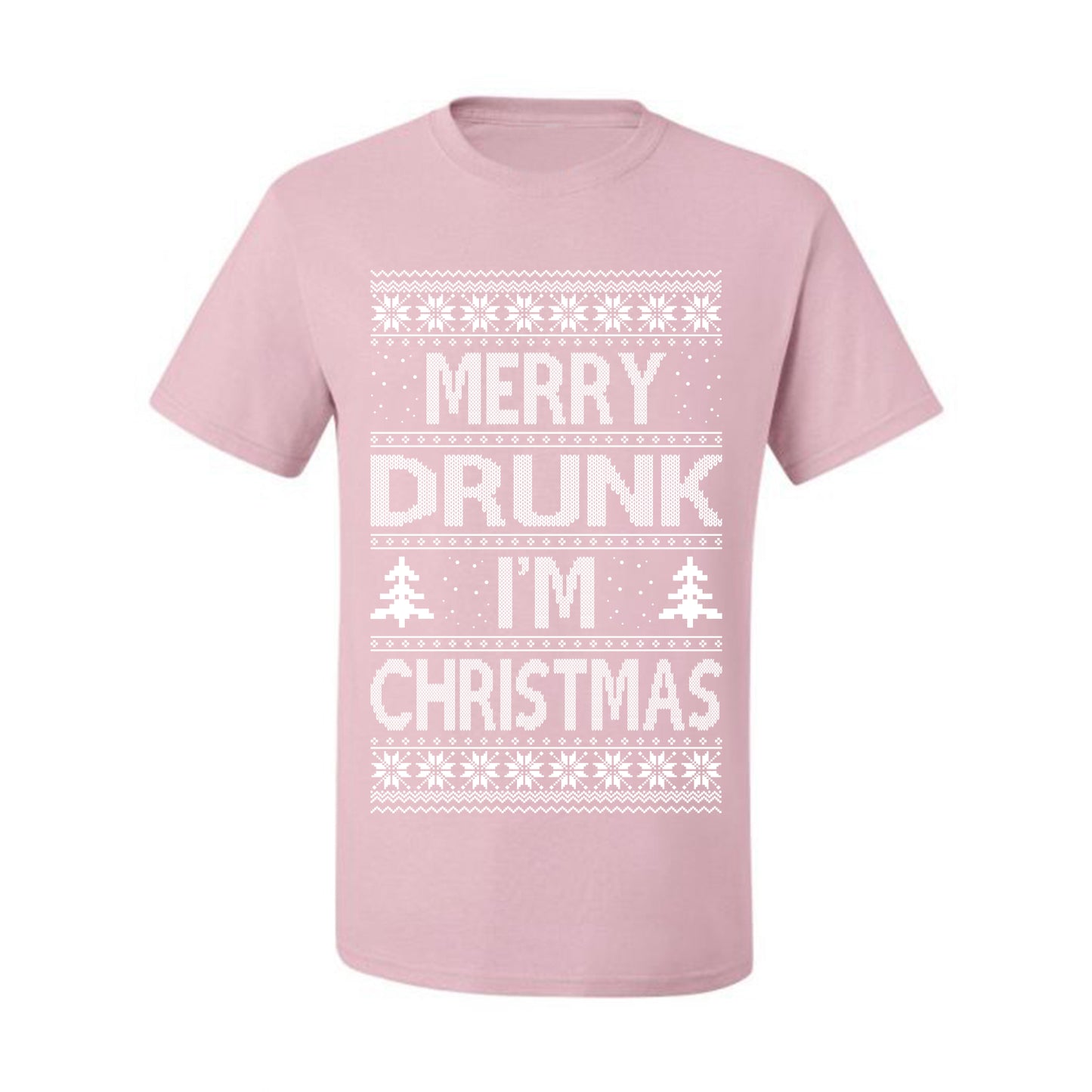Funny Ugly Xmas Tshirt , Merry Drunk I'm Christmas, Wine Beer  Drinking,  Ugly Christmas Tshirt Men's Graphic T-Shirt Ugly Christmas  Men's T-Shirt