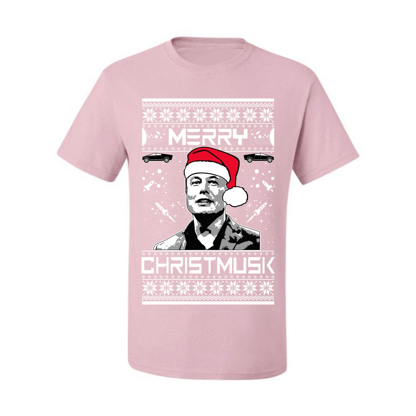Elon Musk Meme Merry Christmusk Ugly Xmas  Tshirt Ugly Christmas Tshirt Men's Graphic T-Shirt Ugly Christmas  Men's T-Shirt