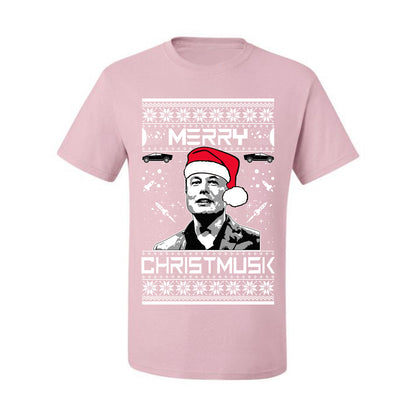 Elon Musk Meme Merry Christmusk Ugly Xmas  Tshirt Ugly Christmas Tshirt Men's Graphic T-Shirt Ugly Christmas  Men's T-Shirt